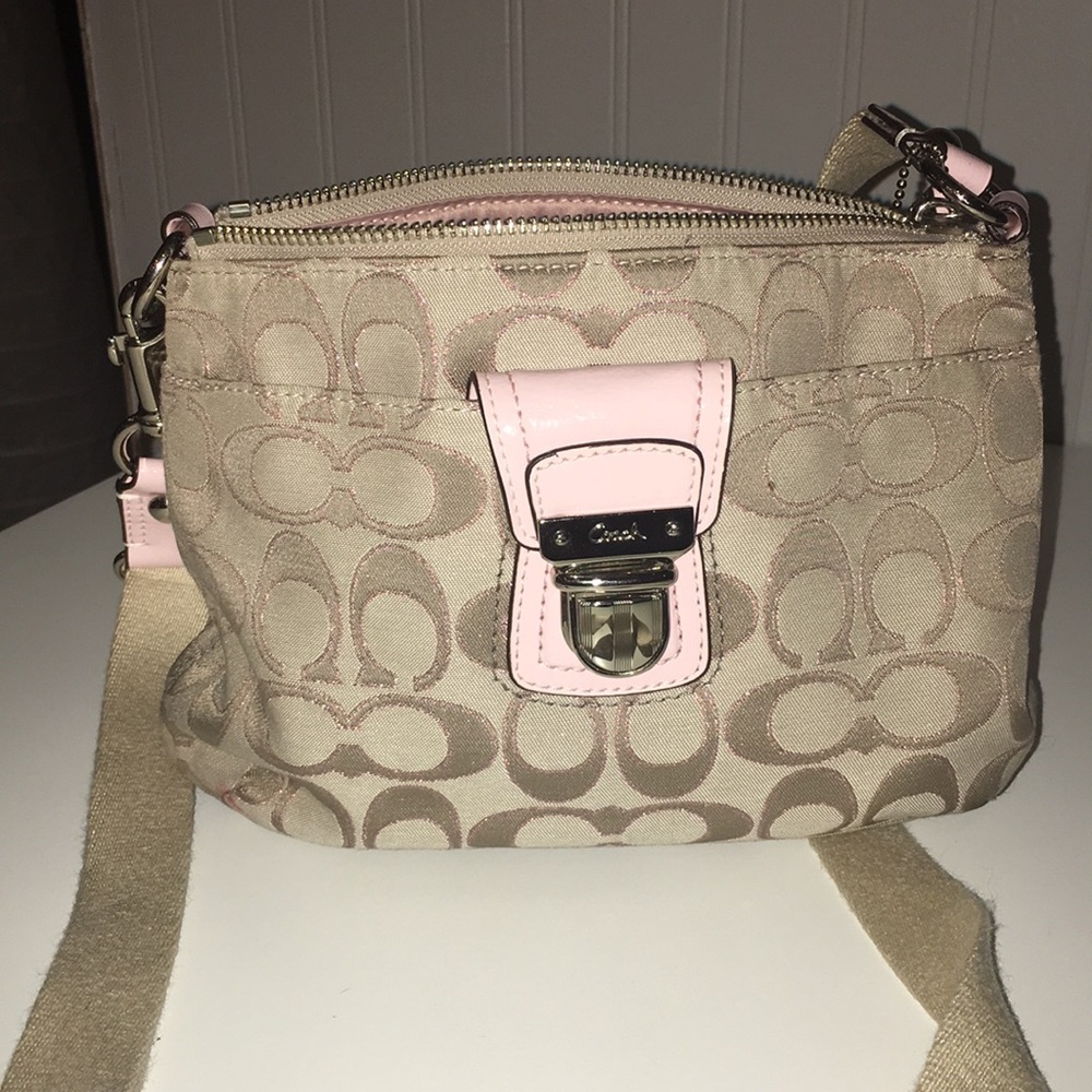 Coach C print mini bag